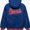 Buy Now New England Patriots Blue Hooded Varsity Jacket For Men And Women