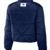 Buy Now New England Patriots Blue Puffer Cropped Jacket For Men And Women