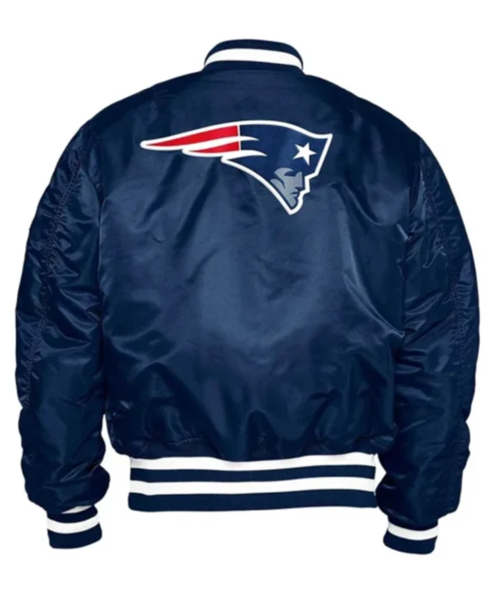 Buy Now New England Patriots Blue Vintage Bomber Jacket For Unisex