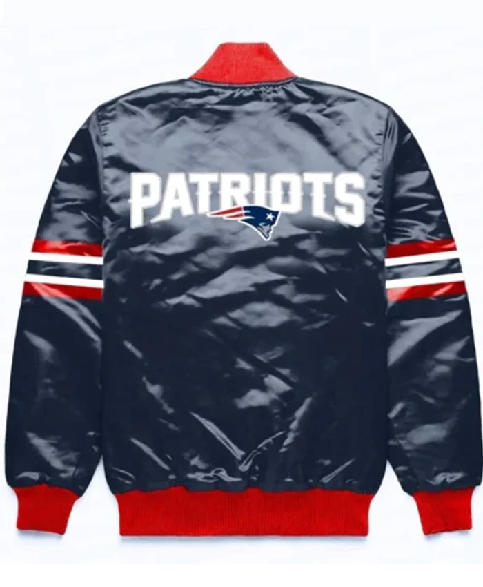Buy Now New England Patriots Button Down Navy Blue Varsity Jacket For Men And Women