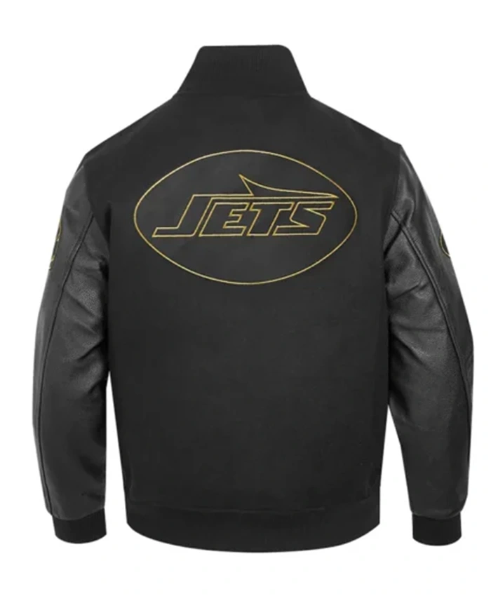 Buy Now New York Jets Black Full Zip Varsity Jacket For Men And Women