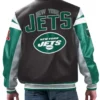 Buy Now New York Jets Full Zip Bomber Leather Jacket For Men And Women