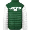 Buy Now New York Jets Full Zip Green And White Puffer Jacket For Men And Women