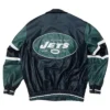 Buy Now New York Jets Green And Black Leather Jacket For Men And Women