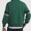 Buy Now New York Jets Green Striped Bomber Jacket For Men And Women