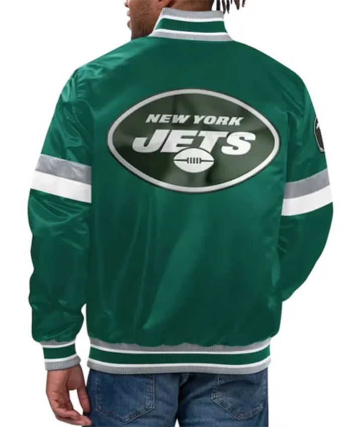 Buy Now New York Jets Home Game Green Varsity Jacket For Men And Women