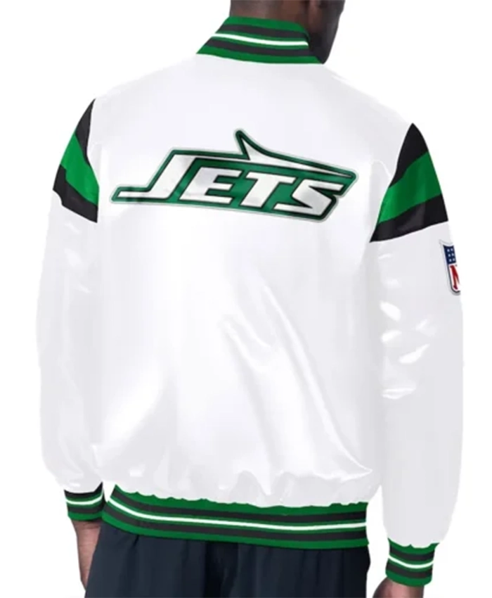 Buy Now New York Jets Midweight White Varsity Jacket For Men And Women