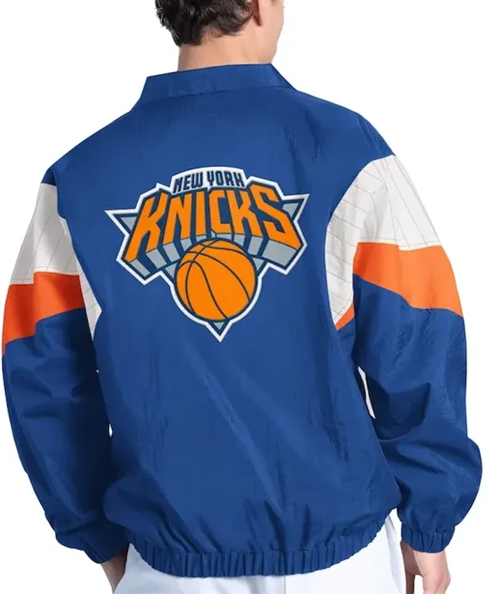 Buy Now New York Knicks Starter Yard Line Full Zip Blue Jacket For Unisex
