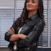 Buy Now Nyla Harper TV Series The Rookie Season 07 Mekia Cox Black Leather Jacket For Unisex