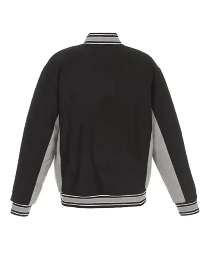 Buy Now Oakland Athletics Accent Black And Grey Varsity Jacket For Men And Women