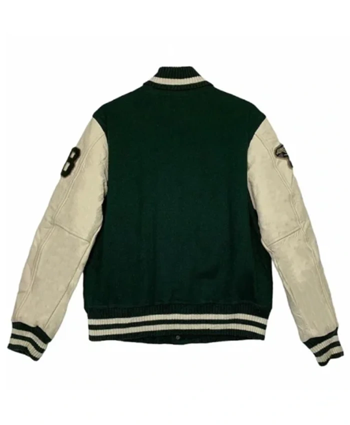 Buy Now Oakland Athletics Green And Off White Varsity Jacket For Men And Women