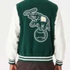 Buy Now Oakland Athletics Green And White Letterman Varsity Jacket For Men And Women