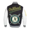 Buy Now Oakland Athletics Mashup Black And White Varsity Jacket For Men And Women