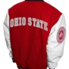Buy Now Ohio State Buckeyes Graduate Red And White Varsity Jacket For Unisex