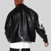Buy Now Oversized Black Leather Biker Jacket For Mens And Womens