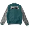 Buy Now Philadelphia Eagles Green And Grey Varsity Jacket For Unisex