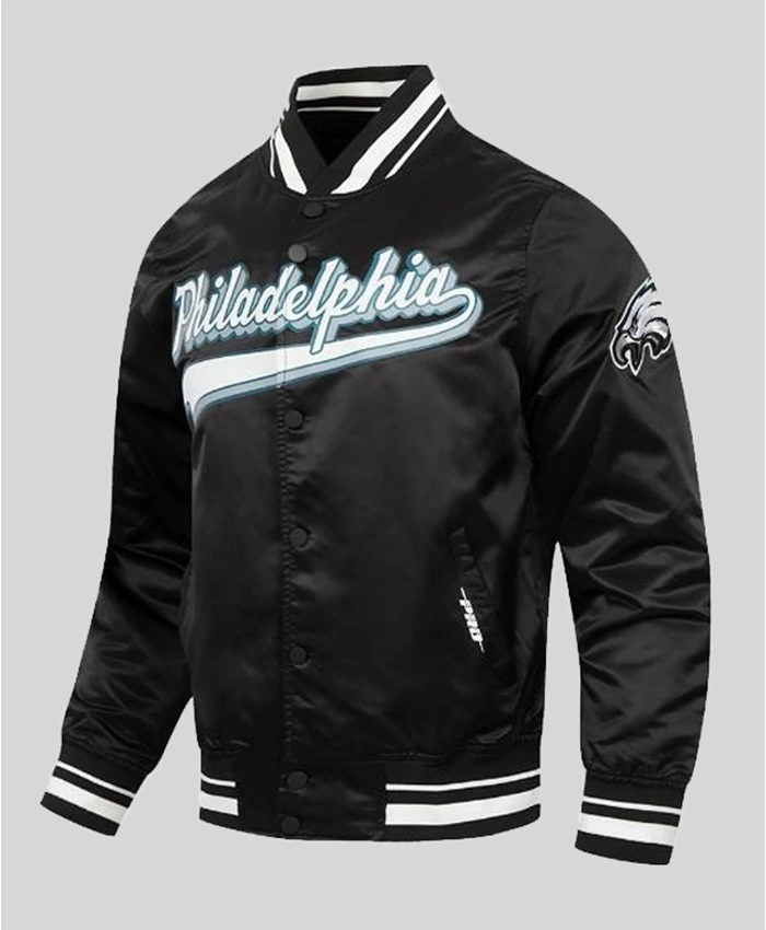 Alternative view of Philadelphia Eagles Nick Foles Varsity Jacket