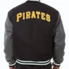 Buy Now Pittsburgh Pirates Baseball Black And Grey Varsity Jacket For Men And Women