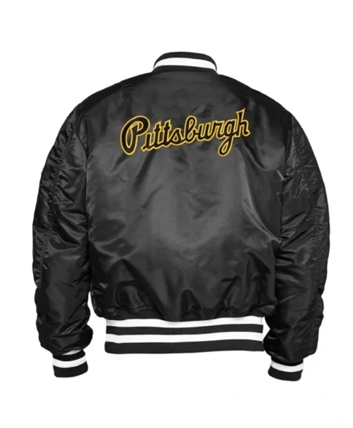 Alternative view of Pittsburgh Pirates MA-1 Black Bomber Jacket