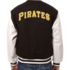 Buy Now Pittsburgh Pirates Two Tone Black And White Varsity Jacket For Unisex