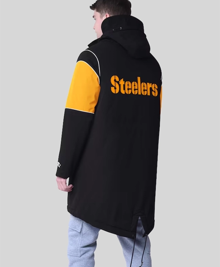 Buy Now Pittsburgh Steelers Starter Black Dynasty Polyfill Stadium Full Zip Black Jacket For Unisex