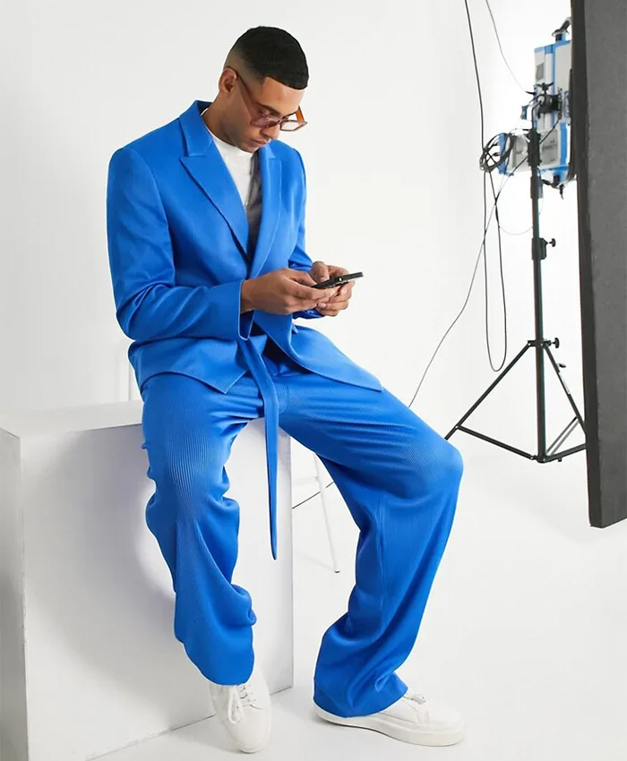 Mens Blue Suit - Image 2