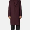 Buy Now Queen Latifah The Equalizer Season 05 Robyn McCall Single Breasted Burgundy Wool Coat For Unisex