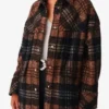 Buy Now Quinn OGrady TV Series Ransom Canyon 2025 Minka Kelly Brown Plaid Shacket For Unisex