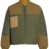 Buy Now Quinn OGrady TV Series Ransom Canyon 2025 Minka Kelly Green And Brown Quilted Jacket For Unisex