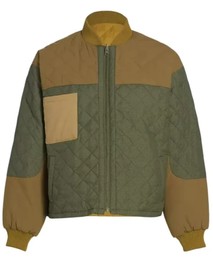 Buy Now Quinn OGrady TV Series Ransom Canyon 2025 Minka Kelly Green And Brown Quilted Jacket For Unisex