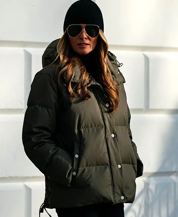 Alternative view of Melania Green Puffer Jacket
