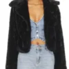 Buy Now Reylynn Caster TV Series The Young And The Restless 2025 Faith Newman Black Fur Jacket For Unisex