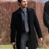 Buy Now Richard De Klerk TV Series Tracker Season 02 Pete Black Wool Coat For Unisex