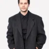 Buy Now Roman Movie Twinless 2025 Dylan OBrien Black Trench Wool Coat For Unisex