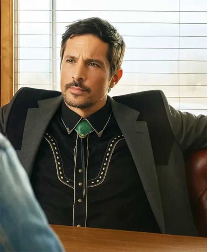 Americana 2025 Simon Rex Grey And Black Blazer - Image 2