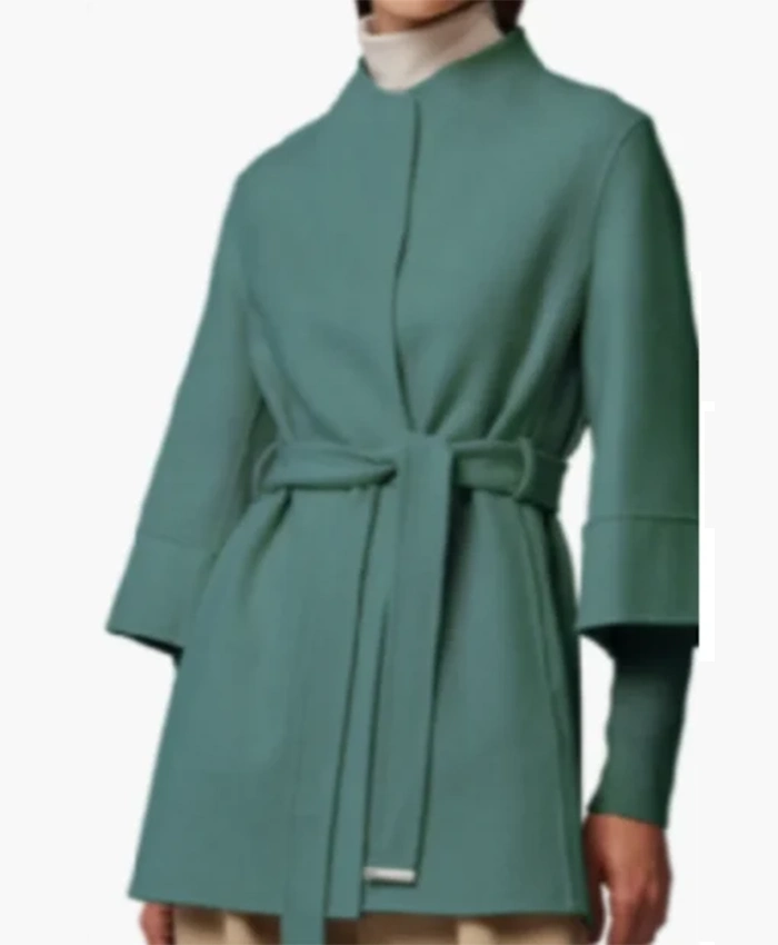 Alternative view of Ghosts US S04 Champa Green Wrap Coat