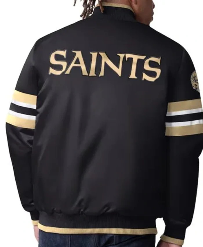 Buy Now Scout I New Orleans Saints Black Letterman Varsity Jacket For Unisex