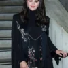 Buy Now Selena Gomez Emilia Perez 2024 Screening London Black Cape Coat For Men And Women