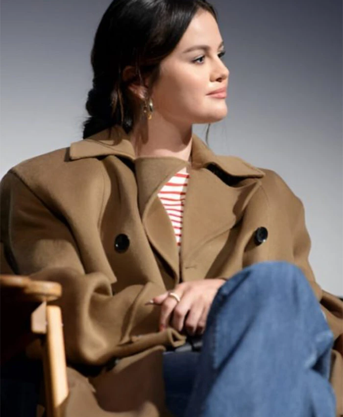 Buy Now Selena Gomez Film Emilia Perez 2024 Jessi Oversize Brown Trench Coat For Unisex