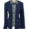 Buy Now Shrinking Season 02 Christa Miller Blue Pinstripe Striped Jacket For Unisex