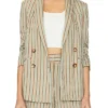 Buy Now Skye Townsend TV Series The Neighborhood Season 07 Courtney Grey With Brown Striped Blazer For Unisex