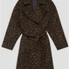Buy Now Stana Katic TV Series Murder In A Small Town 2024 Zoe Strachan Leopard Print Coat For Unisex