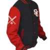 Buy Now Stegaro Black And Red Varsity Jacket For Men And Women