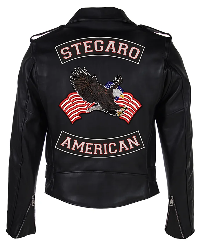 Buy Now Stegaro Black Biker Leather Jacket For Men And Women