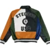 Buy Now Stegaro Colorblock Bomber Leather Jacket For Men And Women