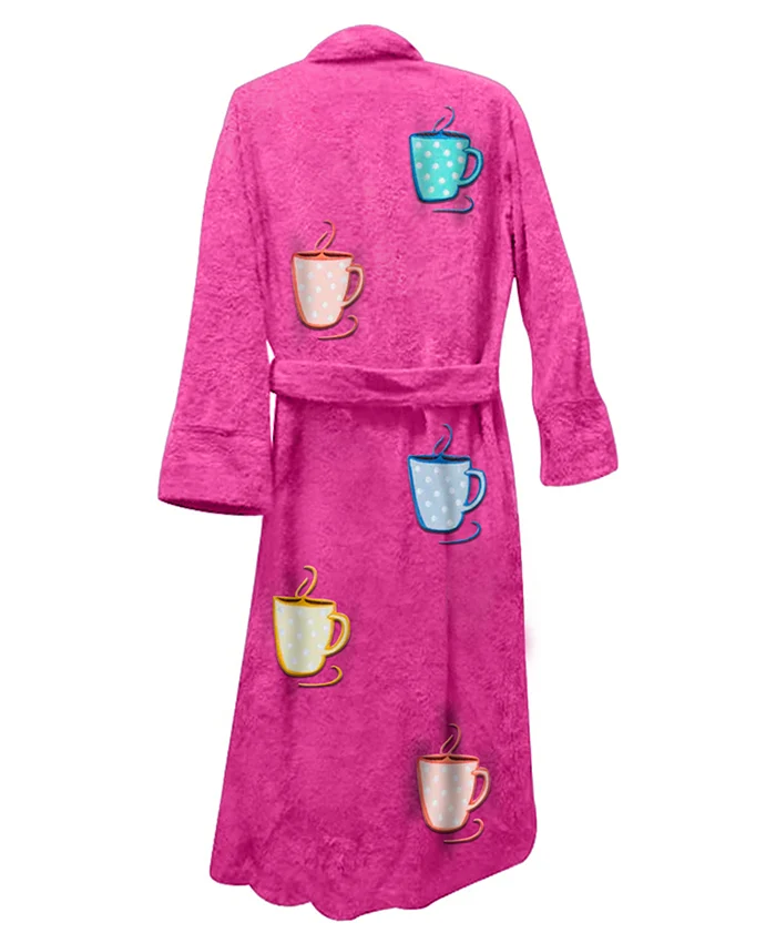 Buy Now Stegaro Cup Dark Pink Bath Robe For Men And Women