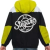 Buy Now Stegaro Yellow And Black Hooded Jacket For Men And Women