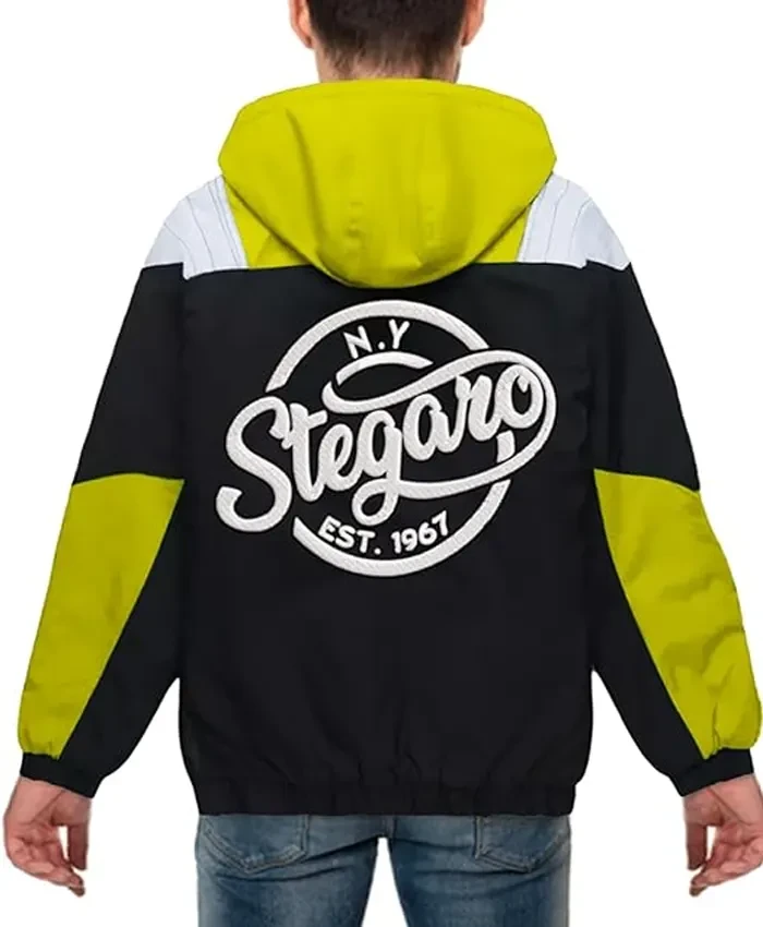 Buy Now Stegaro Yellow And Black Hooded Jacket For Men And Women