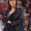 Buy Now Stephanie White Indiana Fever Black Leather Blazer For Unisex