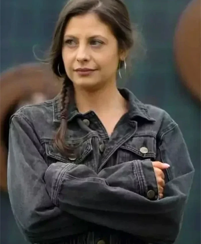 Buy Now TV Series Million Dollar Secret Season 01 Cara Kies Black Denim Cropped Jacket For Unisex